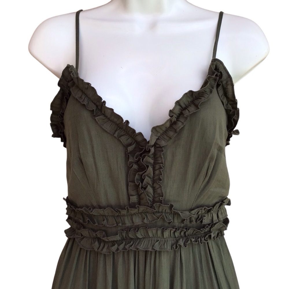 Altar’d State Green Ruffled Jumpsuit - Picture 5 of 8